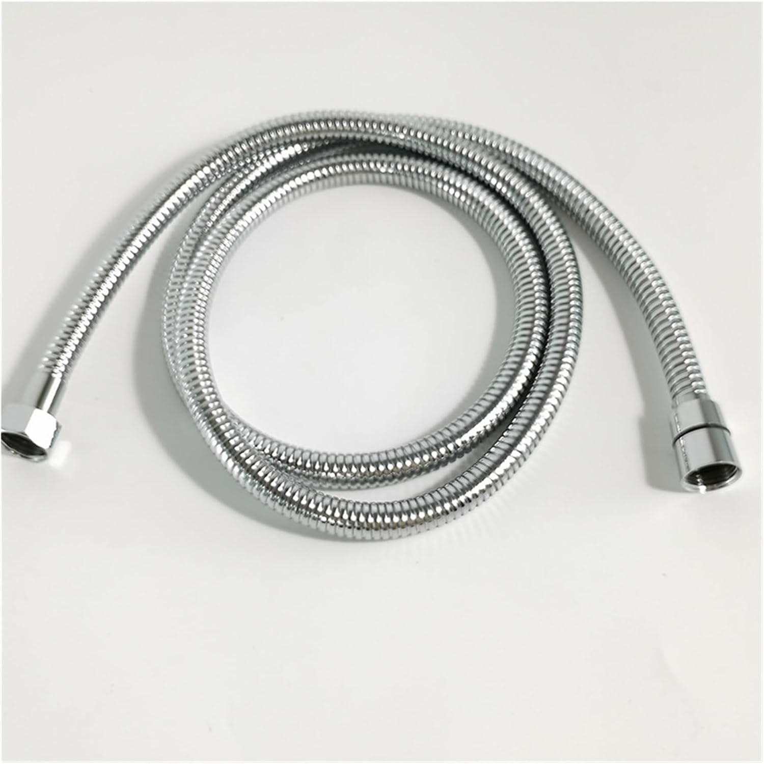 Shower Hose Bathroom Fitting Stainless Steel PVC Soft Bath Tube Accessory 1.5 Meter Water Pipe Shower Connector Chrome(PVC Gold)