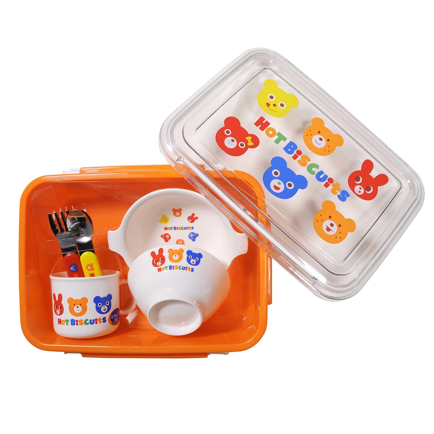 Amazon.co.jp: [ミキハウス ホットビスケッツ] テーブルウェアセット 