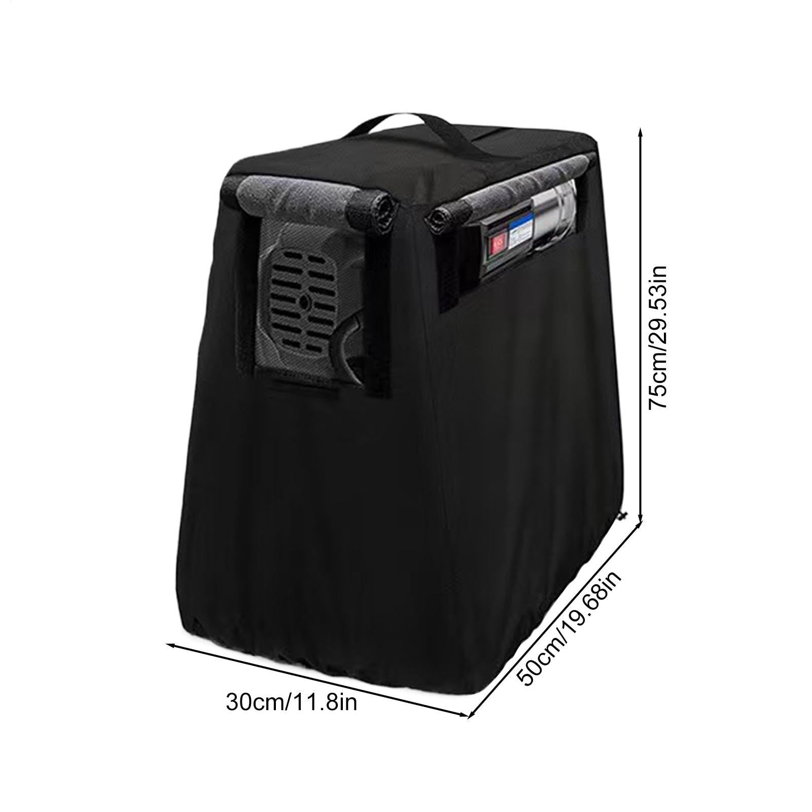 Brunnenpumpenabdeckung, wetterfester Schutz für Maschinen mit isolierter Schicht, Oxford-Material mit robuster Befestigung, Sonnenschutz, Outdoor-Nutzkoffer, 73 x 48 cm, Dunkelgrau