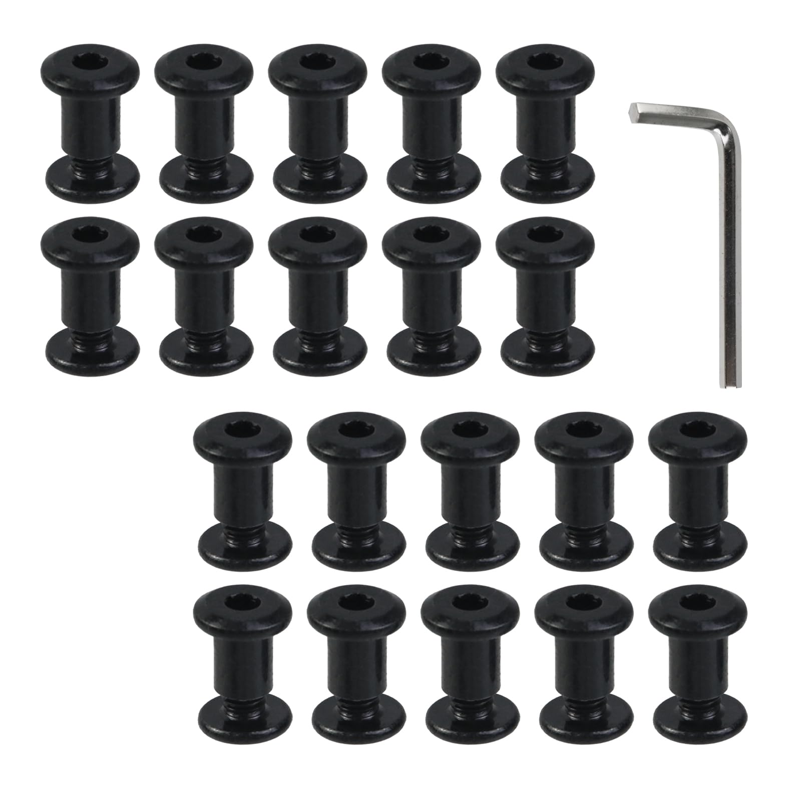 Stainless Steel Binding Screws - 20 Sets -12