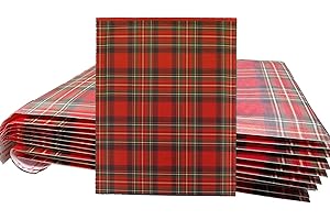 Orgrimmar Christmas Bubble Mailers - 10 Pack of Red Plaid Self-Seal Adhesive...