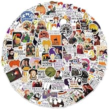 100 Pcs Halloween Stickers Vinyl Waterproof, Witch Theme for Laptop Water Bottle Skateboard Car Motorcycle Bicycle Phone Luggage Guitar Removable No Residue, Holiday Party Favors Gifts