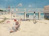 MiguOo Impresiones En Lienzo Arte Arte Lienzo Pintura famosa unas vacaciones en Mentone de Charles Edward Conder para sala de estar 60x90cm