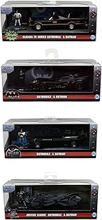 Jada Toys Batmobile-Coche de Juguete (Incluye Figura de Batman de Die-Cast, Escala 1:32), Color Negro, 13cm (5 Inches) (253213006)
