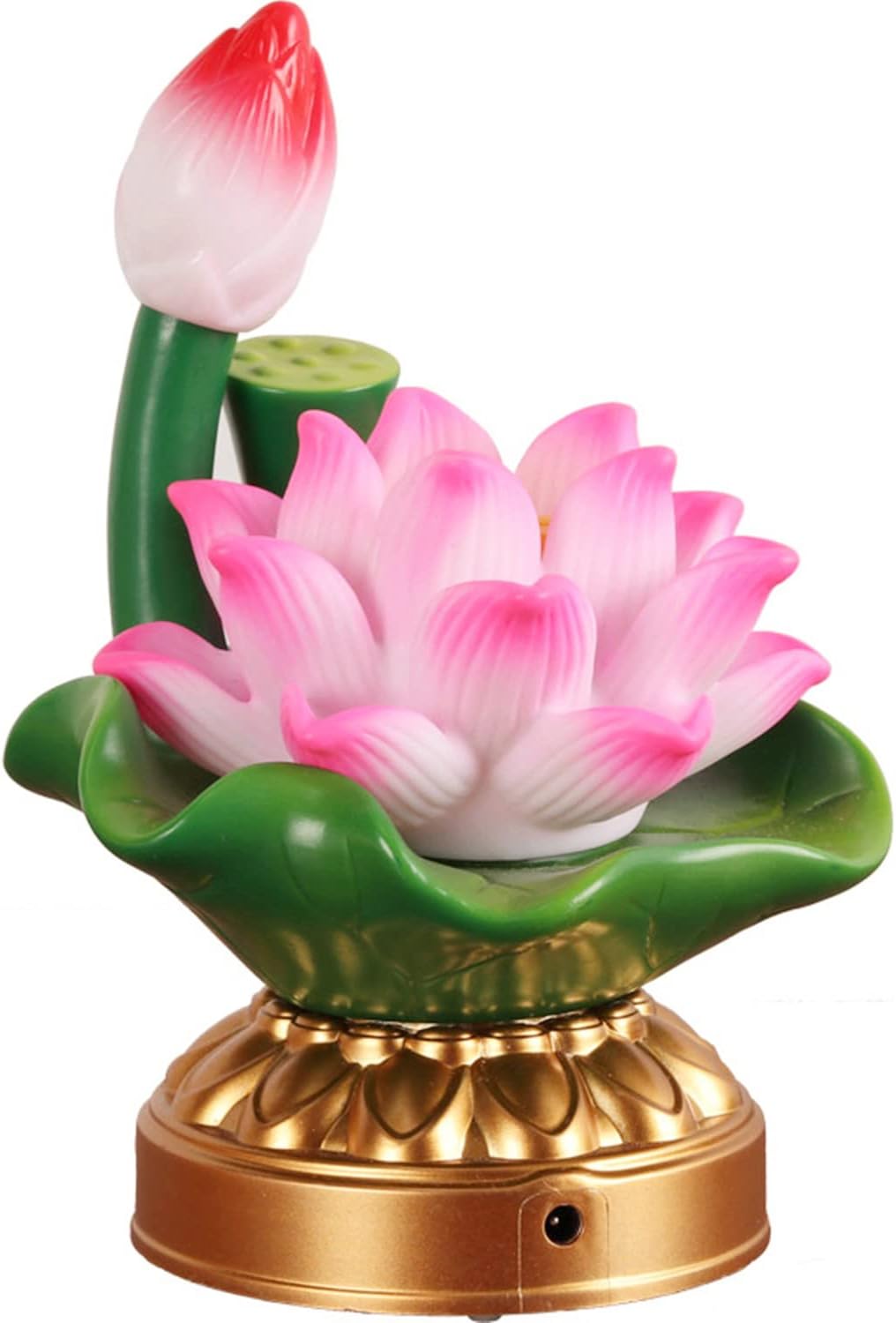 Lhyxuuk 蓮花 仏花 蓮華 蓮華灯 蓮の花 仏具 ロータス 蓮 造花 Led 7色に変化 2way給電対応 Usb 電池 はすはな 仏壇 仏前 法事 法要 お盆 命日 飾り 1個セット 即納 最大半額