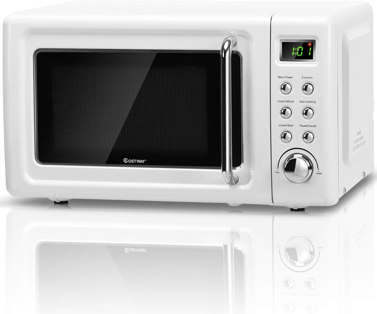 Costway Retro Microwave with LED Display