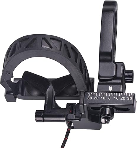 Lamehfyo Descanso de flecha de tiro con arco Descanso de flecha para diestros Contención completa Arco compuesto Reposo de flecha ajustable