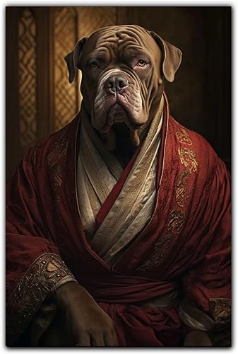 Miniatura 493 de Thuan Chow Chow Retrato de mascota con disfraz real de perro en un disfraz retrato de perro con vestimenta Retrato medieval de mascota retrato