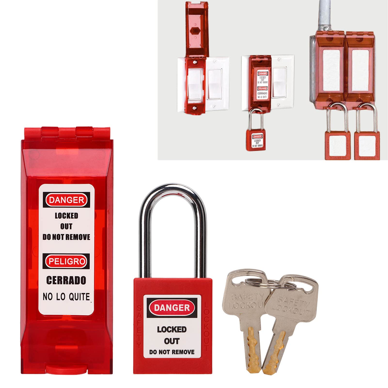 Snapklik.com : Lockout Tagout Locks, Universal Lockout Padlock