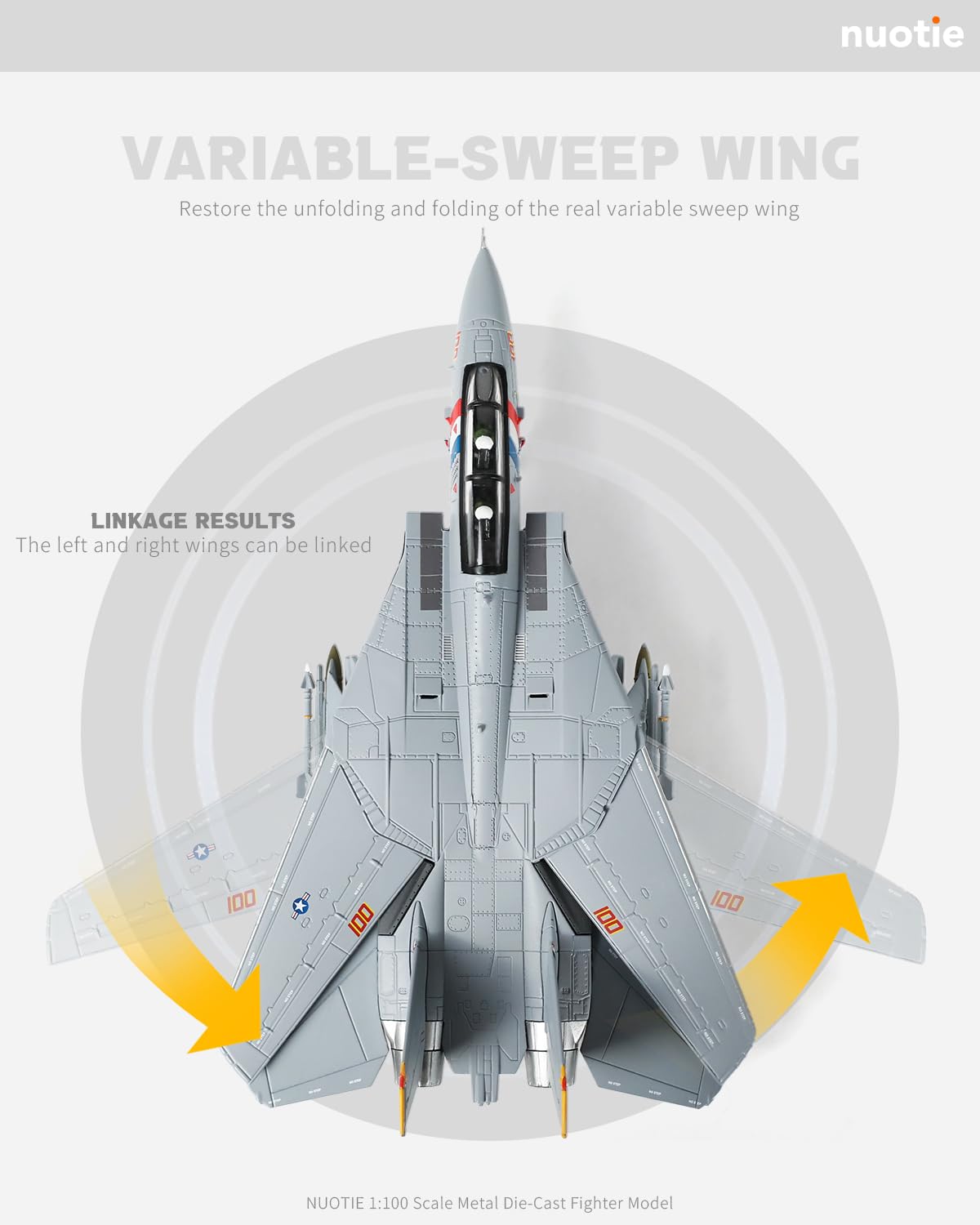 Amazon.co.jp: NUOTIE F-14A トムキャット 1/100 メタル飛行機モデル