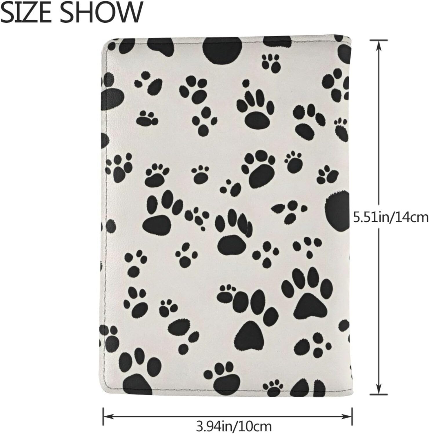 Bone And Paw Print Print Passport Holder, Cute Passport Cover, Travel Wallet With Credit Card Slots Passport Wallet Waterproof Documents Organizer