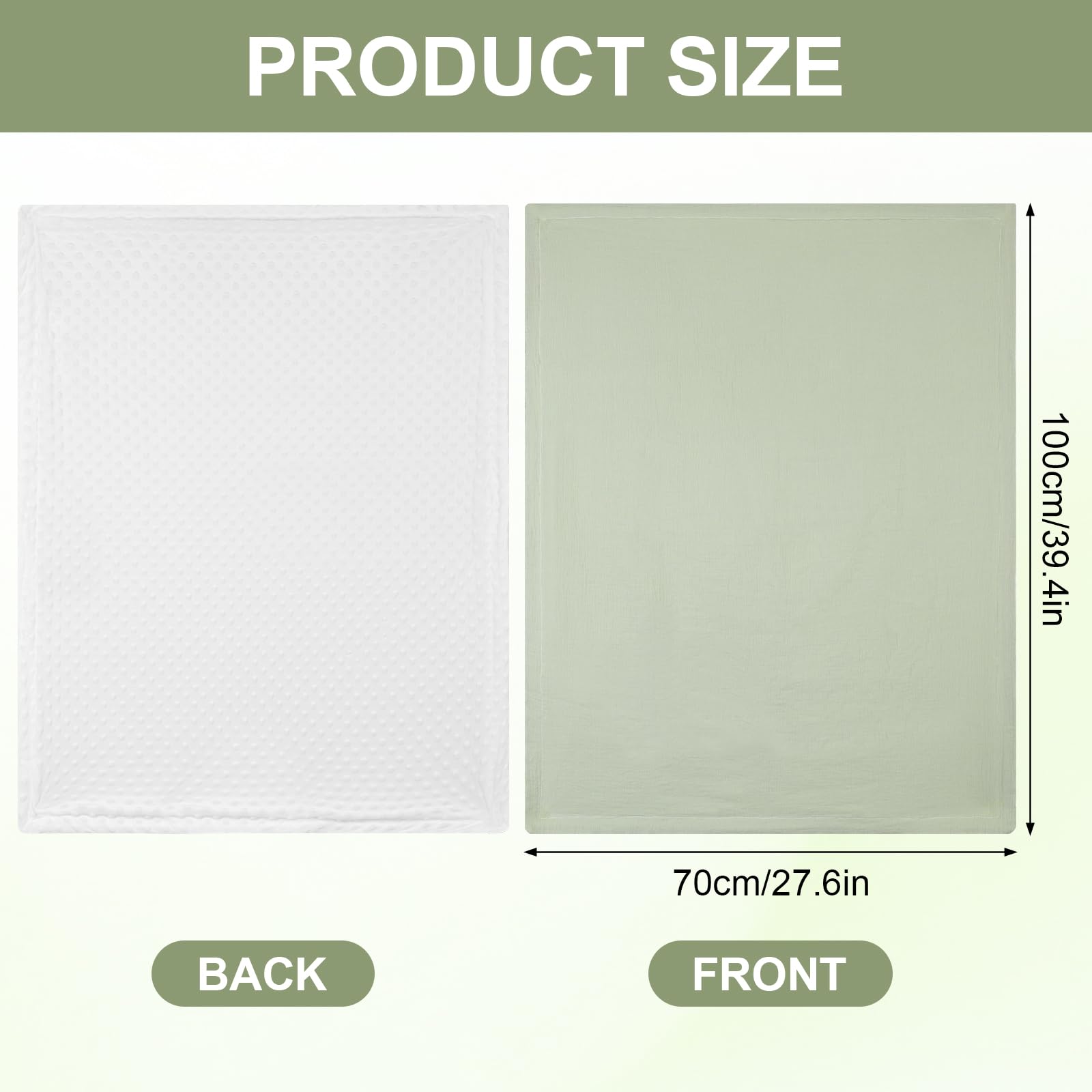 Huiguli Baby Blanket for Newborn 75x100cm Soft Plush Blankets with Dotted Backing, Wicking and Breathable - Image 2