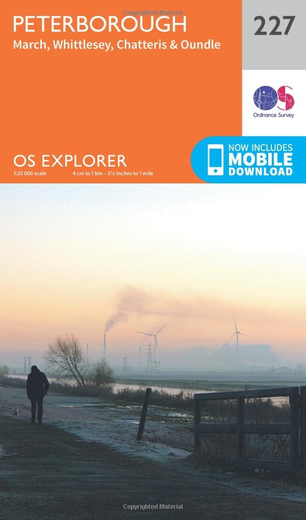 Peterborough Map  March Whittlesey Chatteris  Oundle   by Ordnance Survey