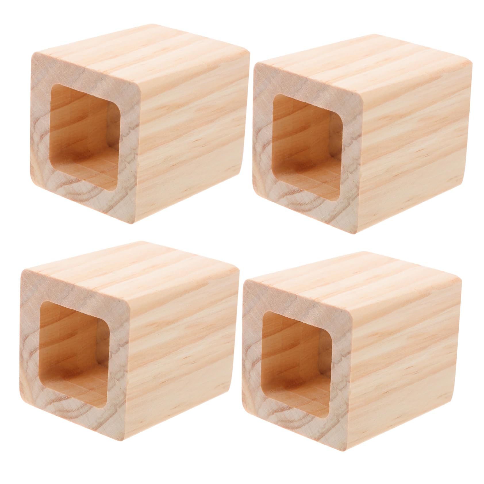 balacoo 4pcs Wood Sofa Accessories Sofa Lifters Couch Lifters for Height Table Leg Riser Wood Risers for Decorative Use