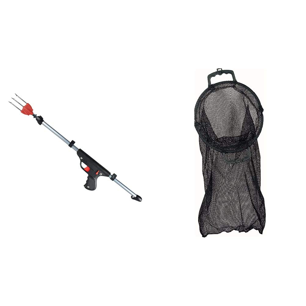 Seac Polpone, Fucile A Molla Con Fiocina Per Pesca Sub Unisex Adulto, Azzurro, 60 Cm & Net Bag, Sacchetto A Retina Unisex Adulto, Unica