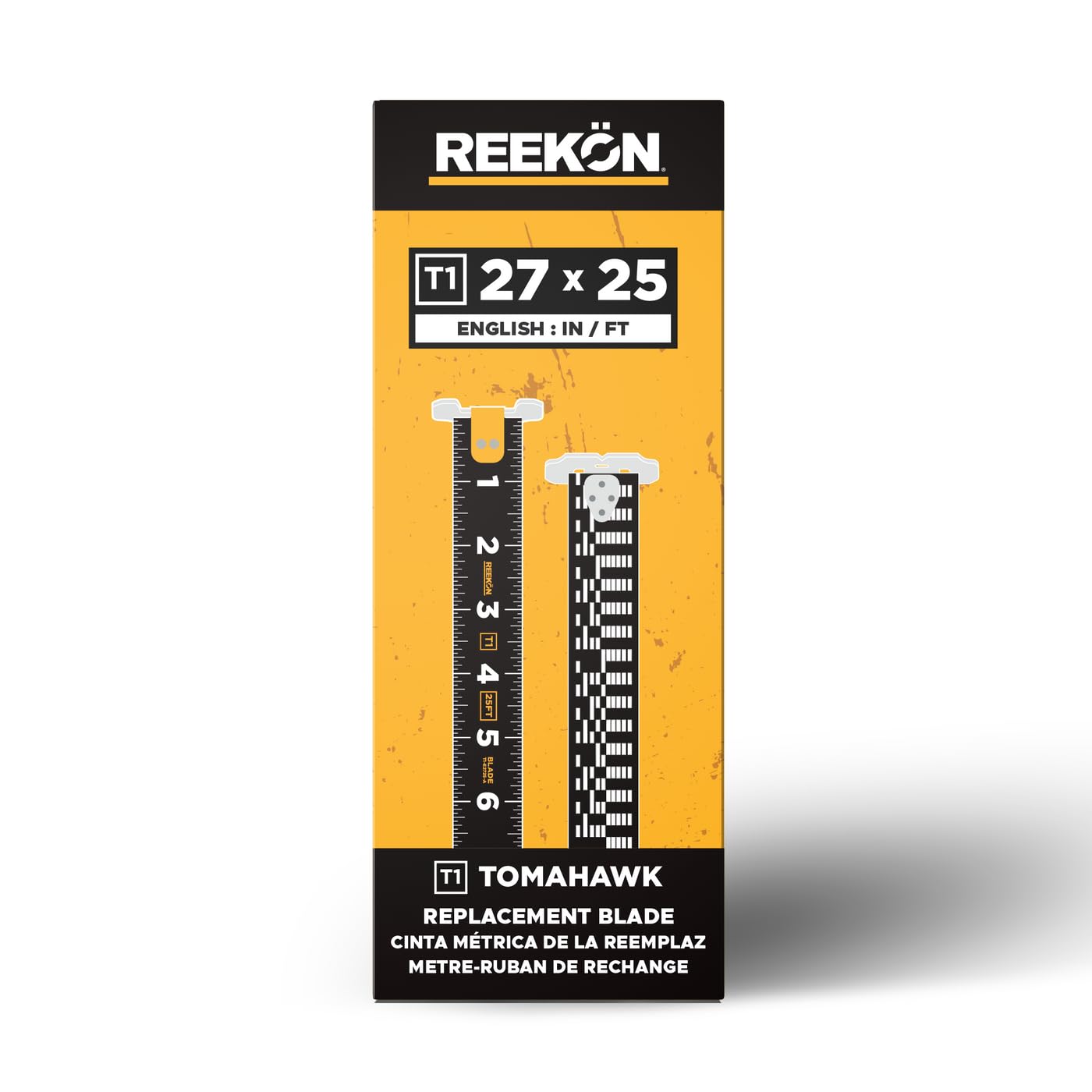 REEKON T1 Tomahawk Digital Tape Measure Replacement Blade – English Units (25 ft) – Easy Install
