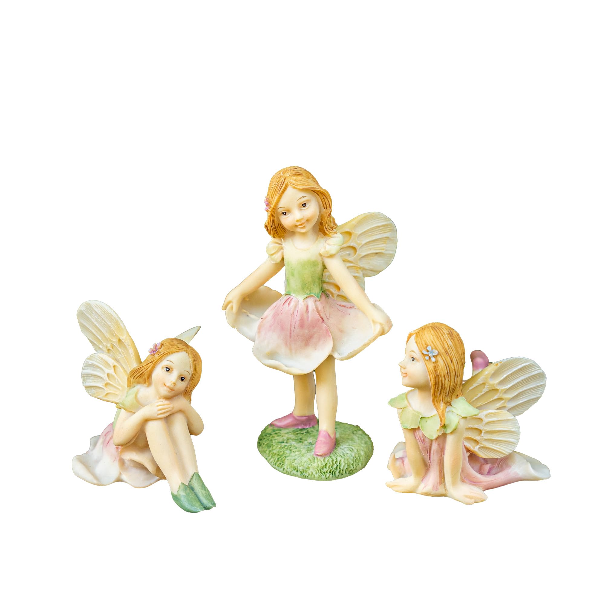 TZSSP 3 Pcs Garden Miniatures Fairies Mini Figurine Fairy Accessories Decor for DIY Kit Ornaments Micro Landscape Micro Landscape Terrarium Ornaments