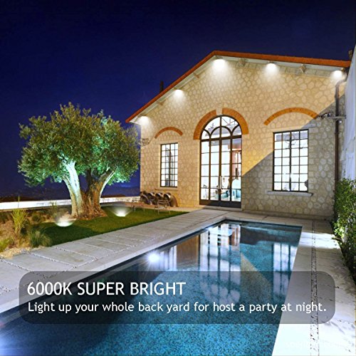 GLW Super Bright 50W Flood Light,Outdoor IP65 Waterproof Security Light,300W Halogen Bulb Equivalent with US 3-Plug,6000K,4500lm,110V Daylight White Wall Light - Thumbnail 3