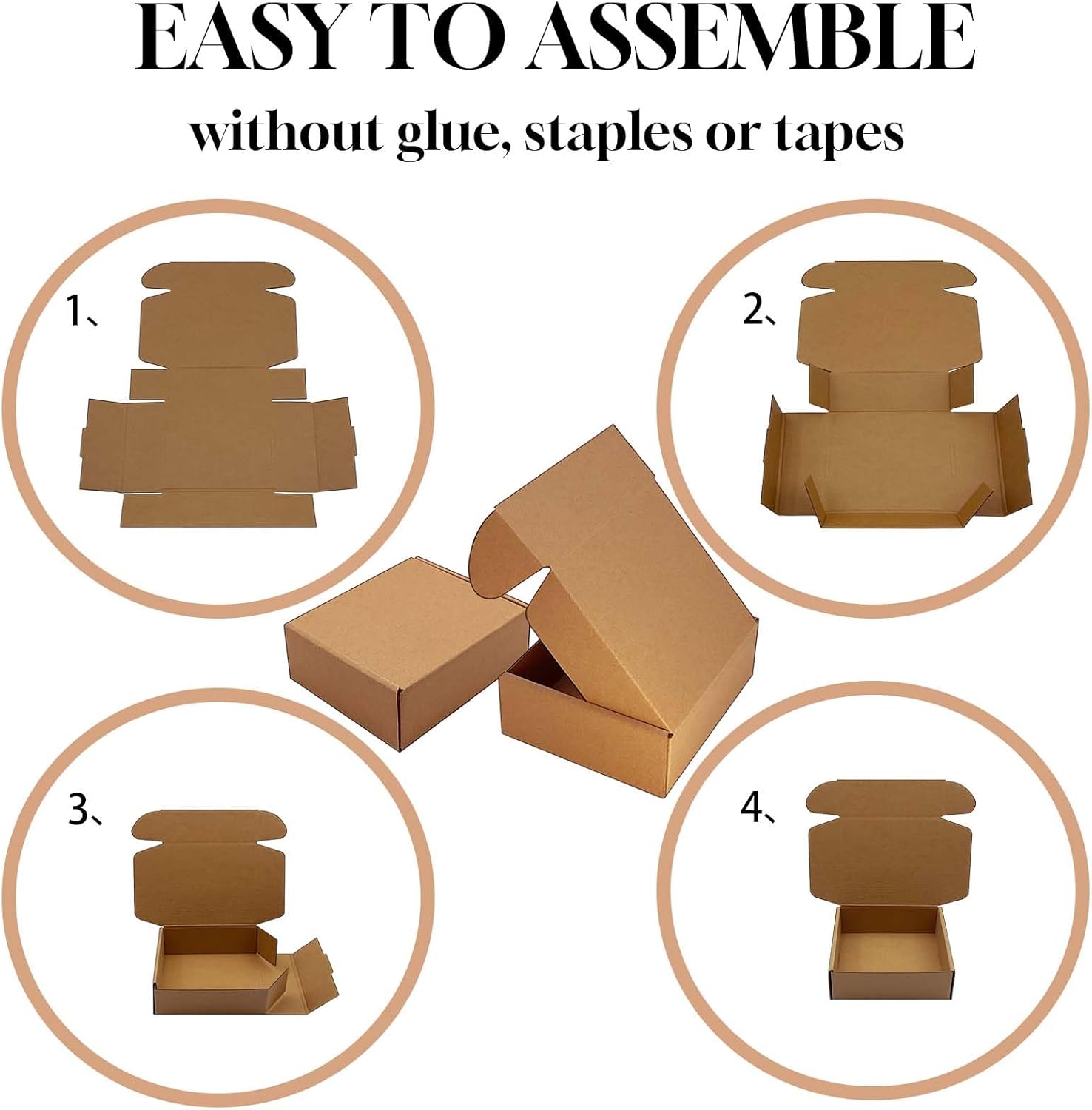 Shipping Boxes 9x7x2 inch 25 Pack,Brown Corrugated Boxes Mailer Packaging for Mailing Small Business，E-Commerce Gift Boxes for Wrapping Present Moving Storage Heavy Duty Recycled Cardboard Boxes