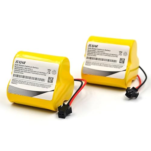 (2-Pack) 3.6V 2000mAh Ni-CD Battery Replacement for Lithonia ELB-B002, ELBB002,