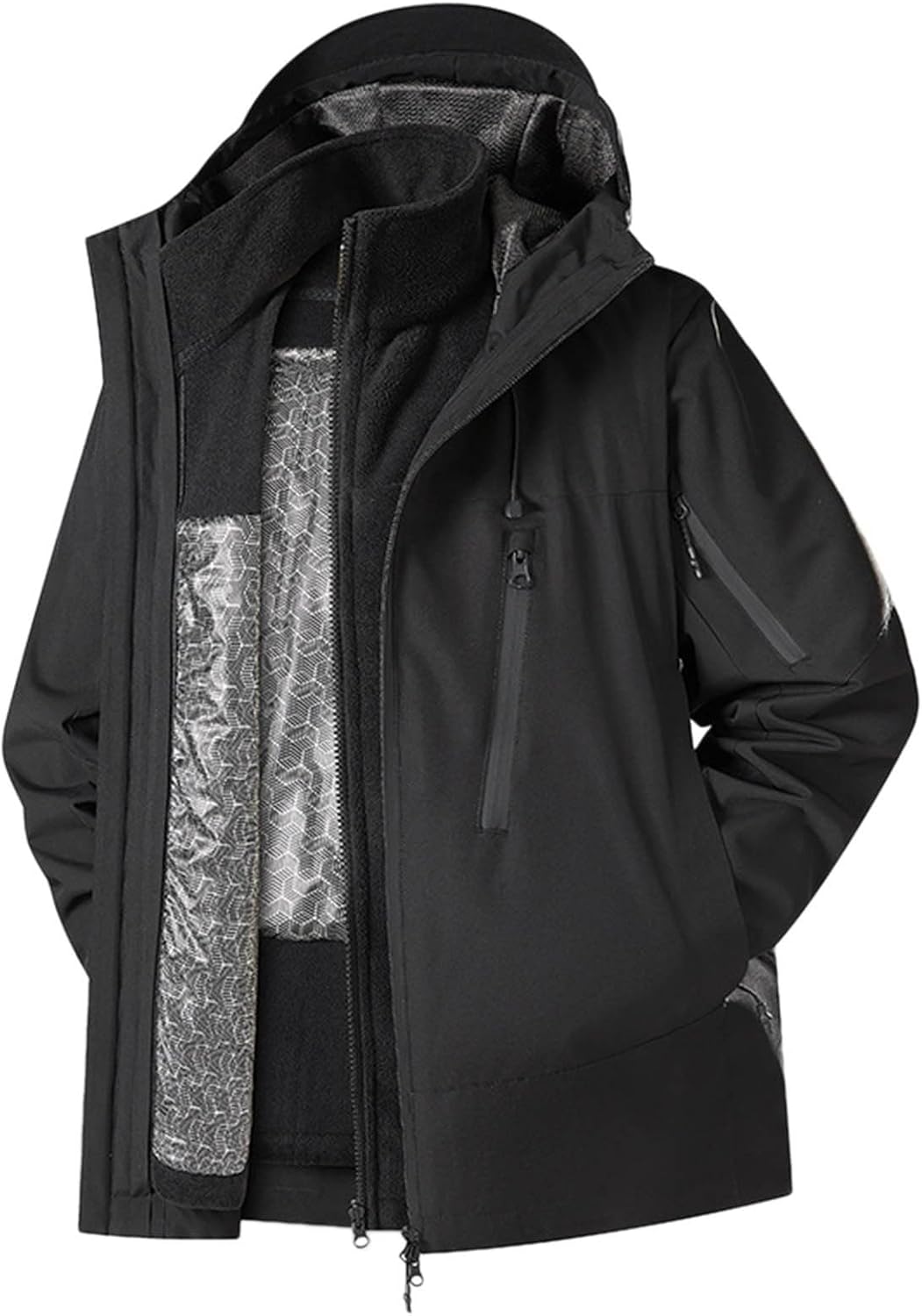Mens Ski Jacket Waterproof Warm Winter Snow Coat Mountain Windbreaker Jacket for Snowboarding Hiking Outdoor Outwear