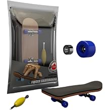 Mini Finger Skateboard Wooden Finger Board Ultimate Sport Training Props in Light Brown with Ball Bearings -1 Pack Bearing Wheels