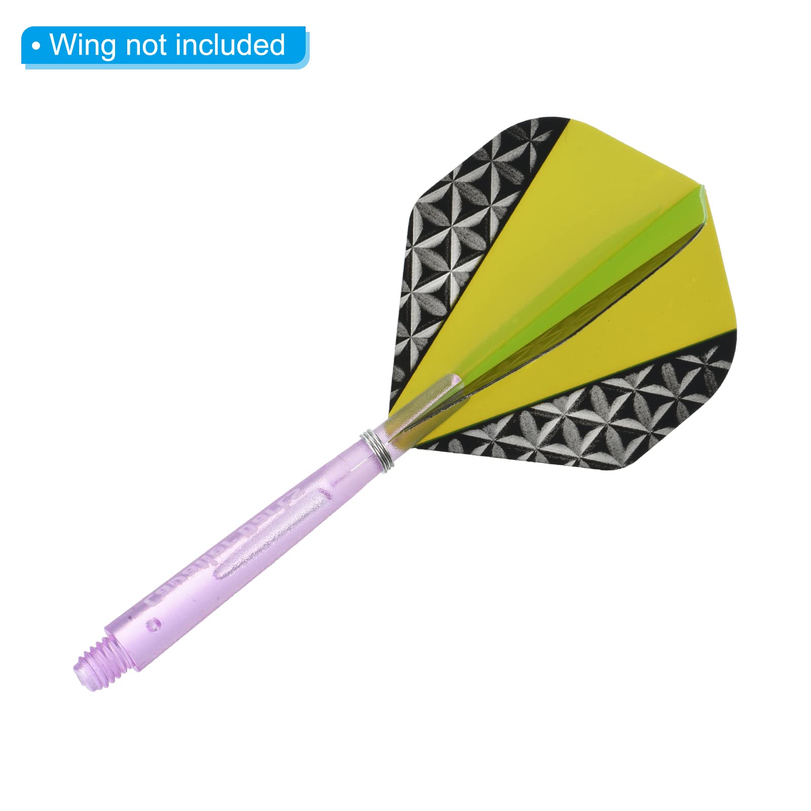 PATIKIL 45mm Dart Shafts, Medium 2BA Thread Plastic Dart Stems Dart Accessories for Steel Tip - 3 Pack (Purple) - Image 4