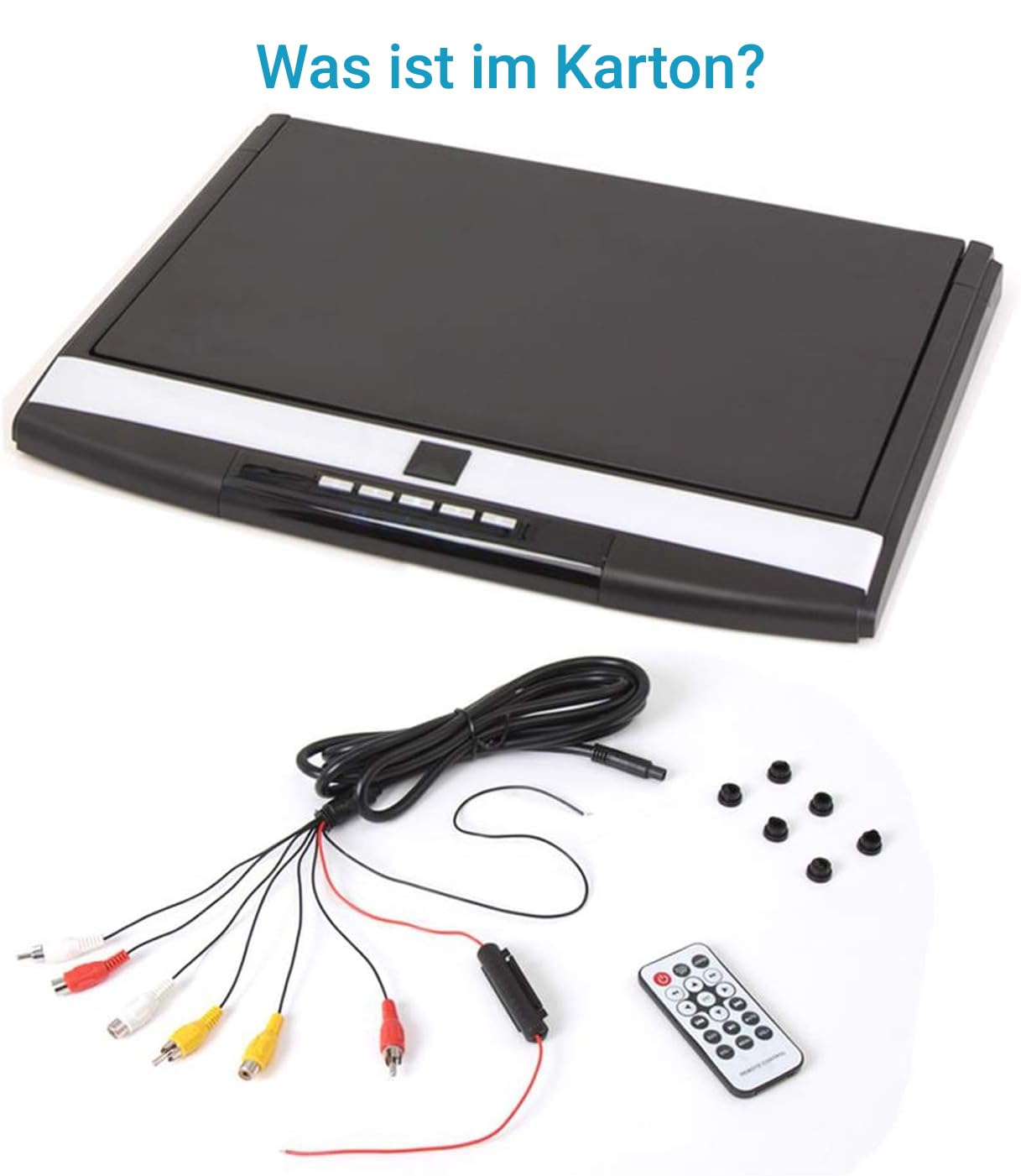 Pyle 17,3 Zoll Auto Monitor 1080P – Dachmonitor 43,9 cm mit HDMI, USB & Micro SD, IR & FM Transmitter, Full HD Fahrzeug Bildschirm