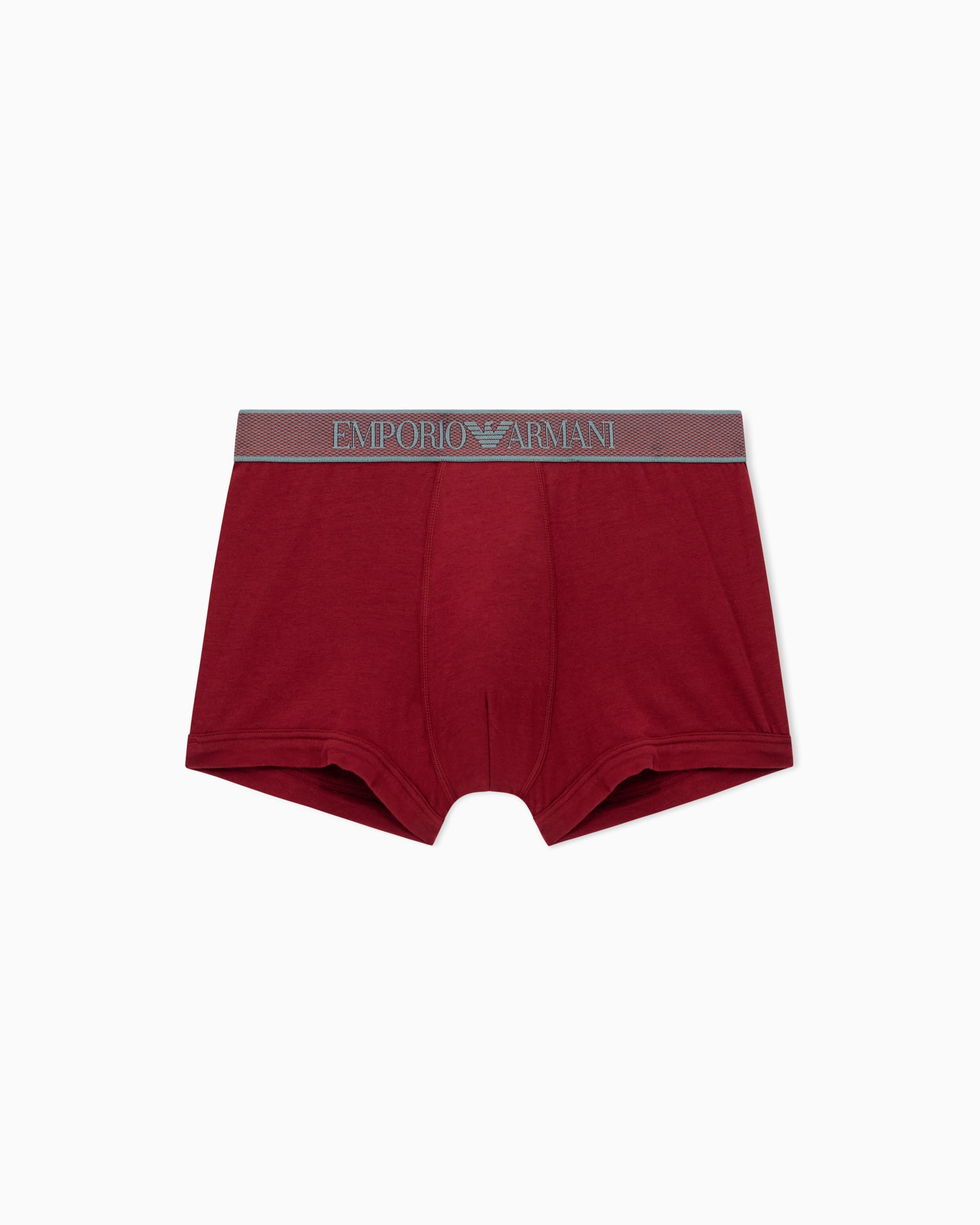 Emporio Armani Man's Shiny Logoband Trunk RED M