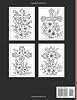 Crosses in Bloom: beautiful adult coloring book of crosses surrounded by flowers #1