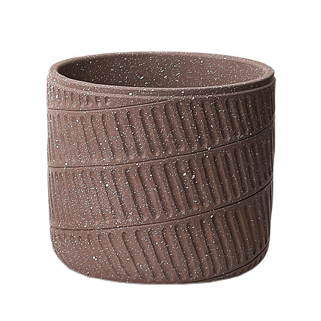 GELASIGE Flower Pots Nordic Cement Flowerpots, Light Luxury Flowerpots, Suitable For Balconies, Living Rooms, Bedrooms, And Dining Tables Outdoor Flower Pots