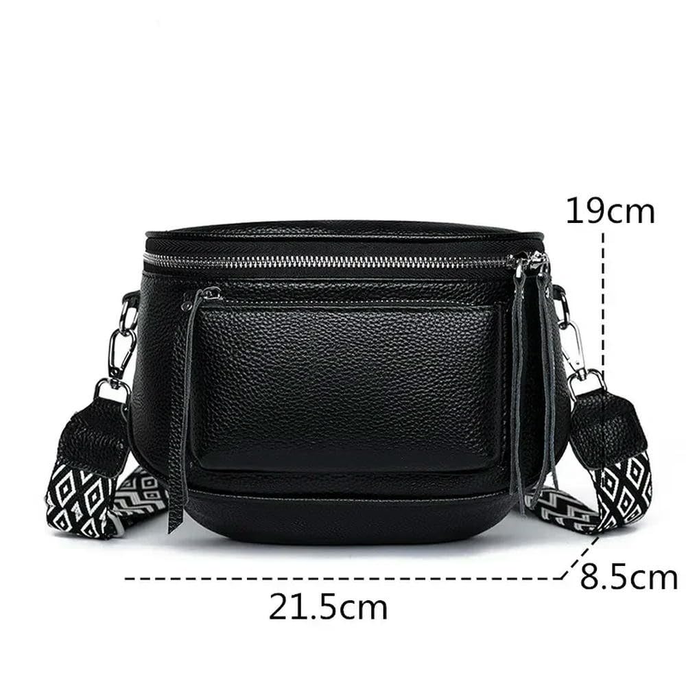 ZBDZSW Bolso de Mano de Cuero Genuino de Lujo para Mujer, Bolso de Hombro, Bolso de Piel de Vaca, Bolso Cruzado de Moda para Mujer, Bolsos de Mano para Mujer Khaki