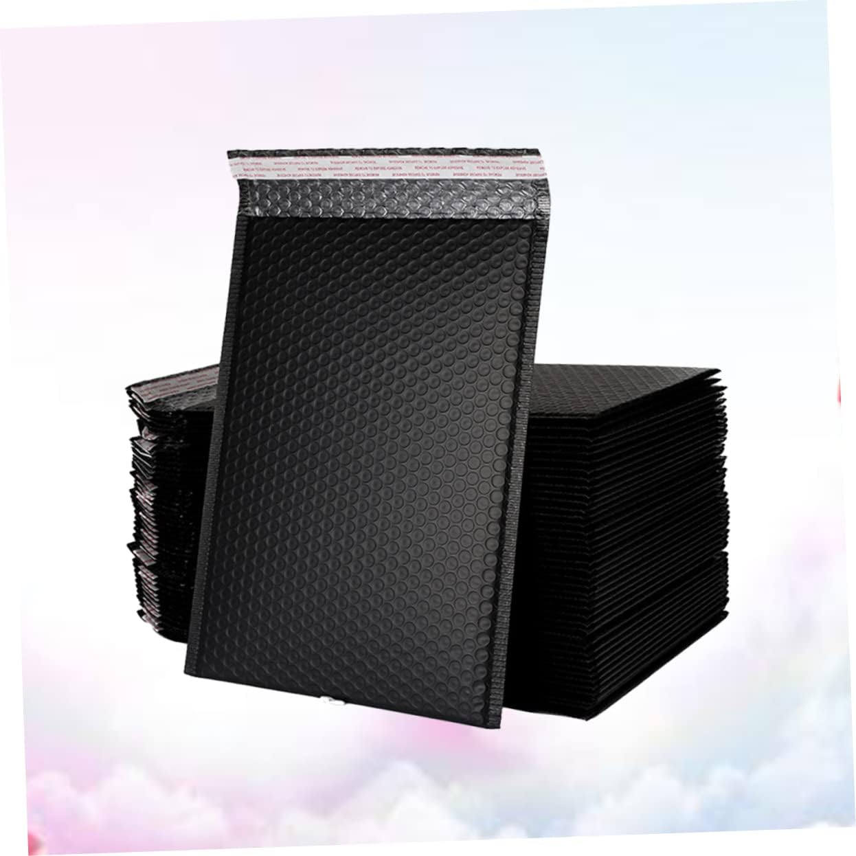 25pcs Practical Bubble Pouch Packaging Bag Foam Black Shockproof for Moving