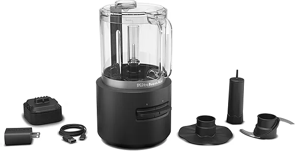 KitchenAid Go™ Cordless Food Chopper - battery included, KFCR531, Black Matte