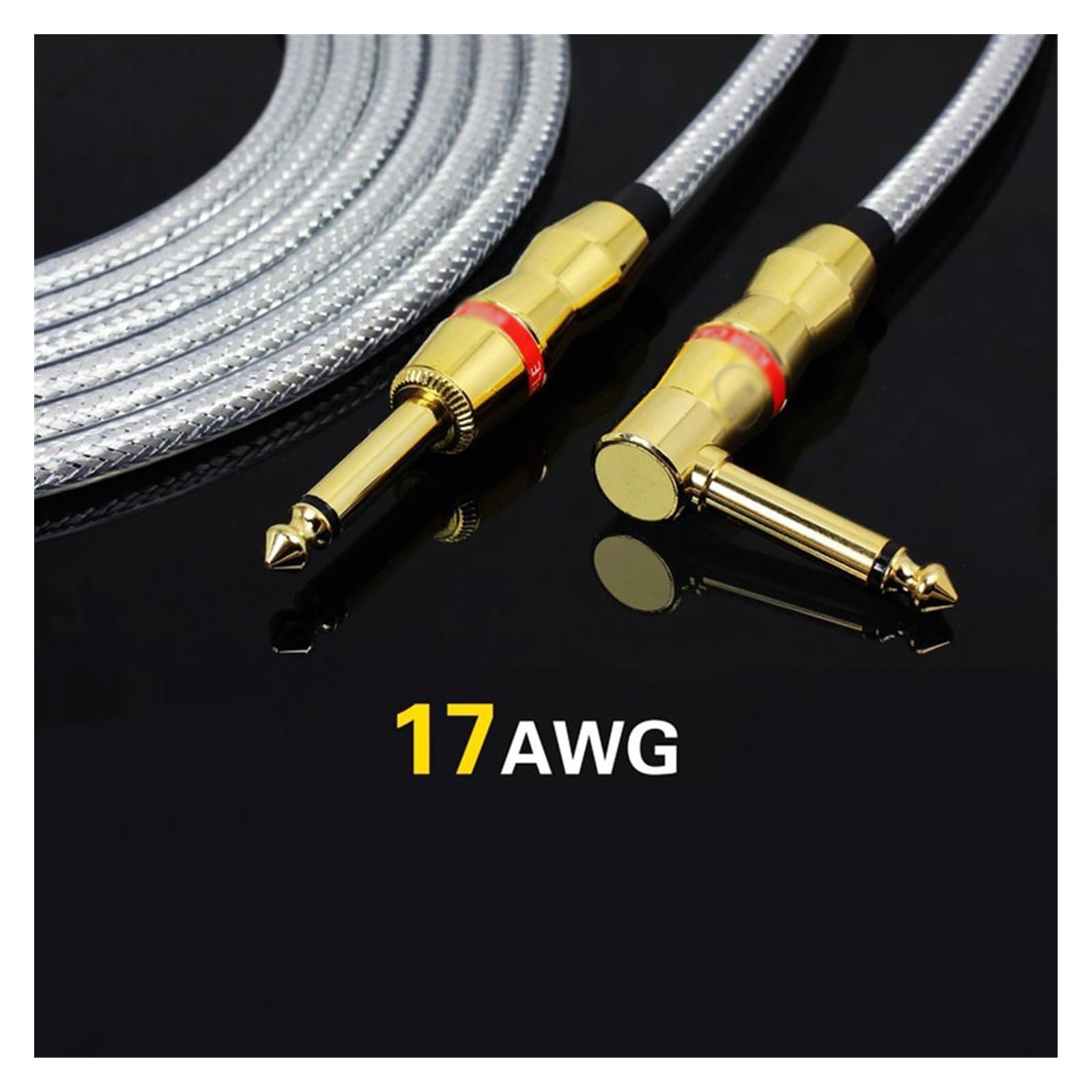 akcesoria do gitary 6M Przewód Audio Do Gitary Elektryczna Gitara Basowa Przewód Połączeniowy Do Gitary Elektrycznej Bęben 17AWG