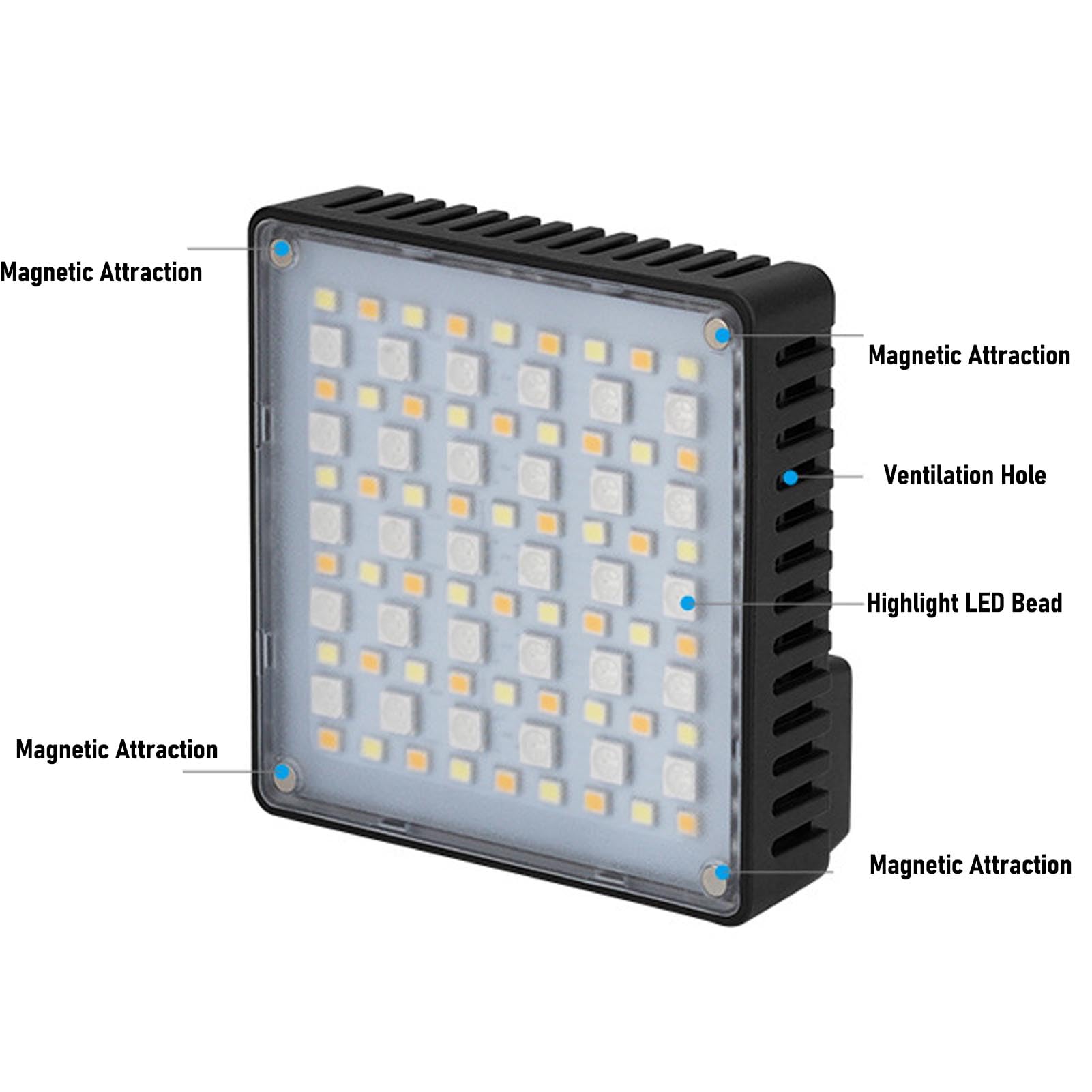 XUMIUZIY Luce Selfie per Cellulare, Illuminazione RGB Regolabile
