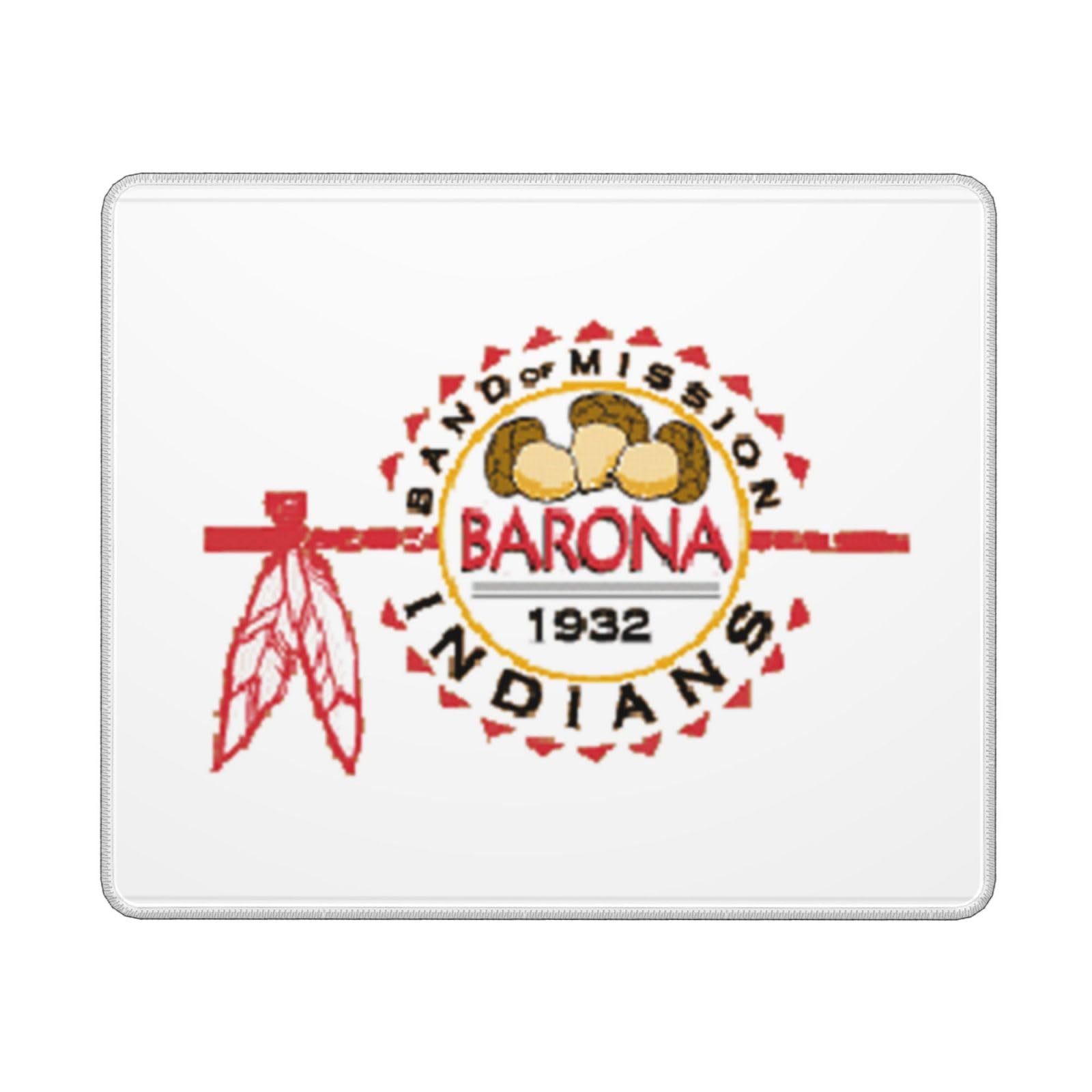 Bandera Ranxeria Barona Mouse Pad 10 X 12 in Computer Mouse Mat with Anti-Slip Rubber Base for Office Laptop