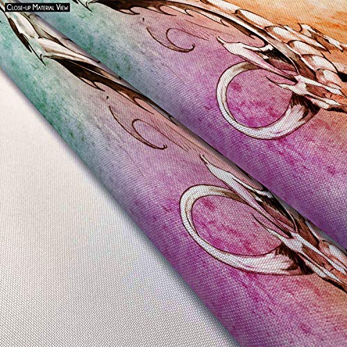 Image of ArtzFolio Tattoo Art Big Medieval Dragon Canvas Fabric Painting Tapestry | Scroll Art Hanging 30 x 48.8 inch (76 x 124 cms)