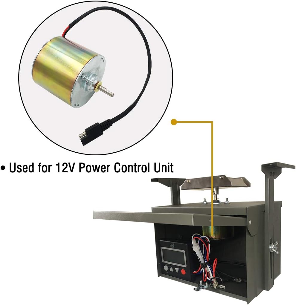 Highwild 12-Volt 1/4" Shaft Feeder Replacement Motor