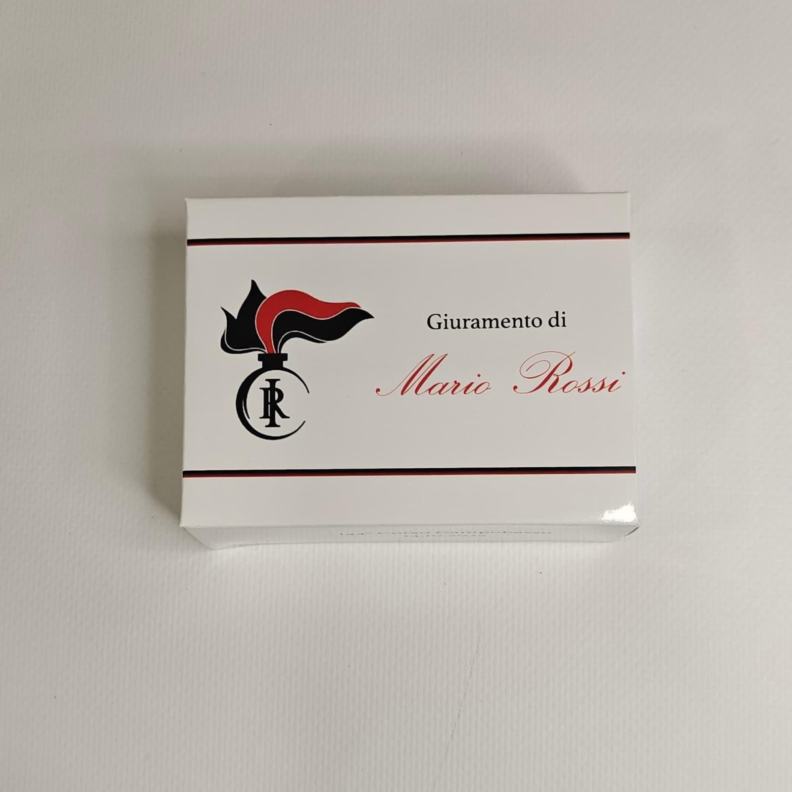 Scatole Porta confetti Personalizzate (nome, corso, data), Giuramento Forze Armate - Carabinieri - Made in Italy -10 pz - Bomboniera o segnaposto originale, ideale per cerimonie, feste e ricordo.