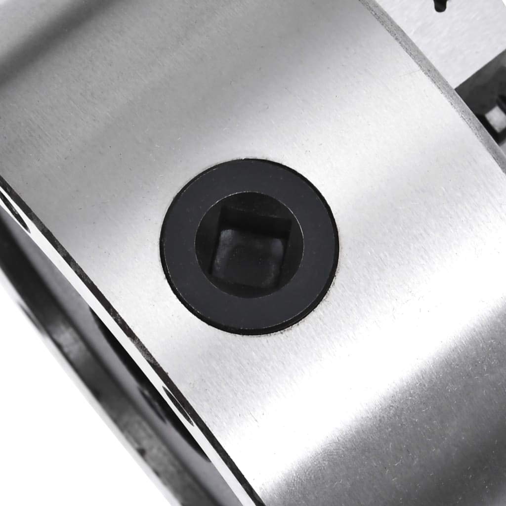 vidaXL Mandrino per Tornio a 3 Griffe Autocentrante Morsetto Sistema Serraggio Ganasce Attrezzi Utensili Fai da Te Fresa 125 mm in Acciaio