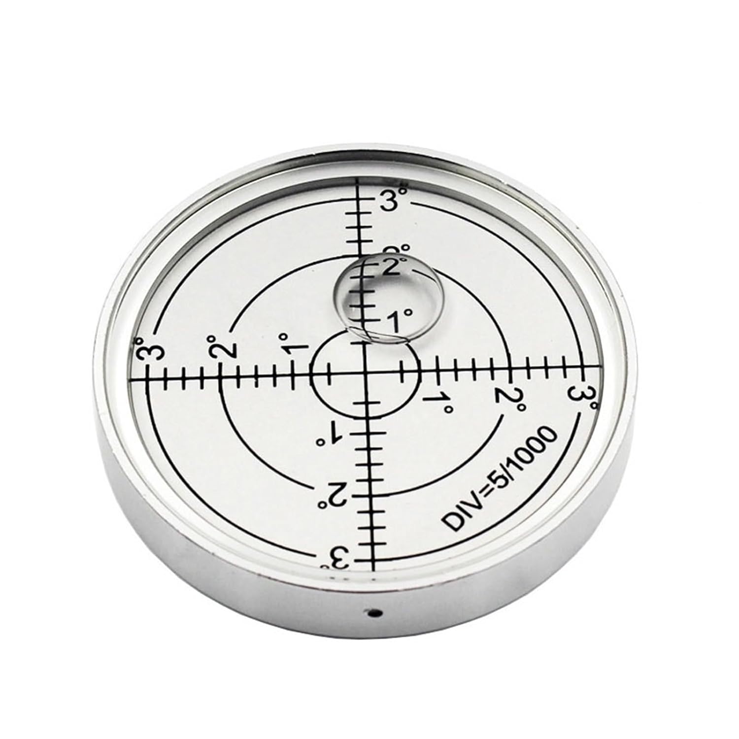 Magnetic Nivel Bubble Level Inside Line 60 * 10mm Round Leveling Blister Leveler Tool for Platform Mechanical Equipment(Green in Black)