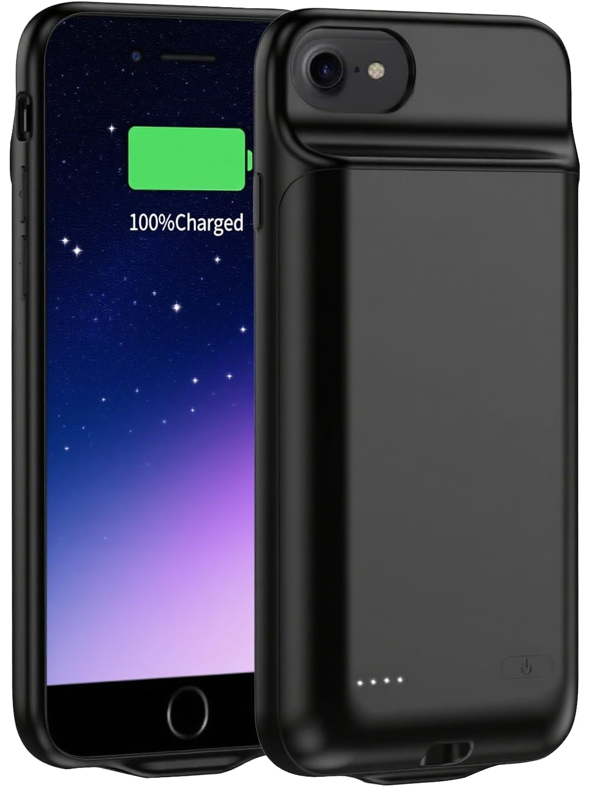 Batteriegehäuse für iPhone 6/6s/7/8/SE (2020/2022) 4,7 Zoll, 6800 mAh tragbares Ladegerät-Hülle, wiederaufladbarer Akku, erweiterter Akku
