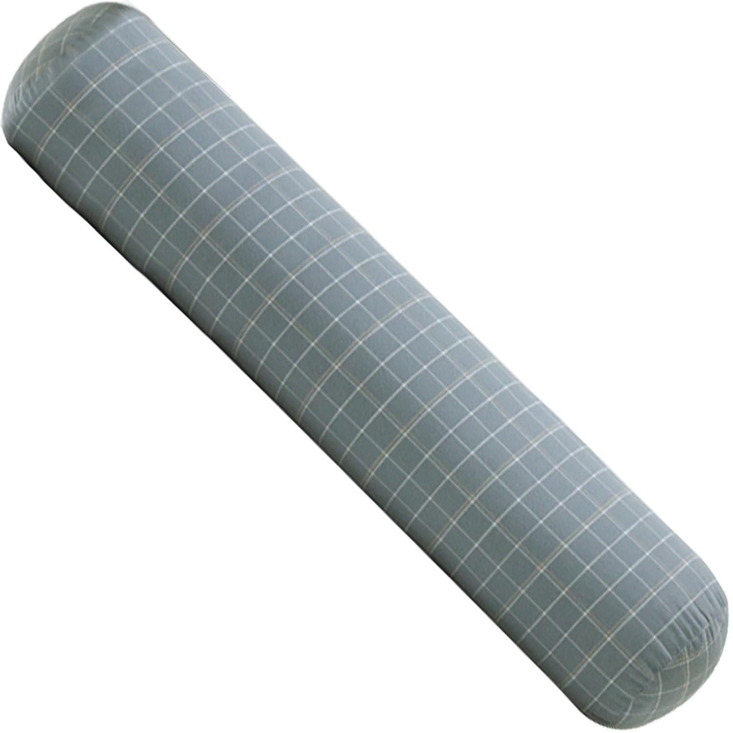Okrągła bawełniana poduszka 10 x 40 / 20 x 120 cm, długa poduszka, podparcie lędźwiowe, zdejmowana poszewka, cylindryczna poduszka do spania / samochodu / sofy (7,20 x 120 cm)