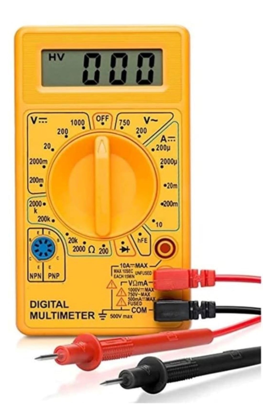 Digital Multimeter LCD AC DC Measuring Voltage Current (Multicolor 2000 Counts) (B0CQPPH9DC) Amazon Price History, Amazon Price Tracker