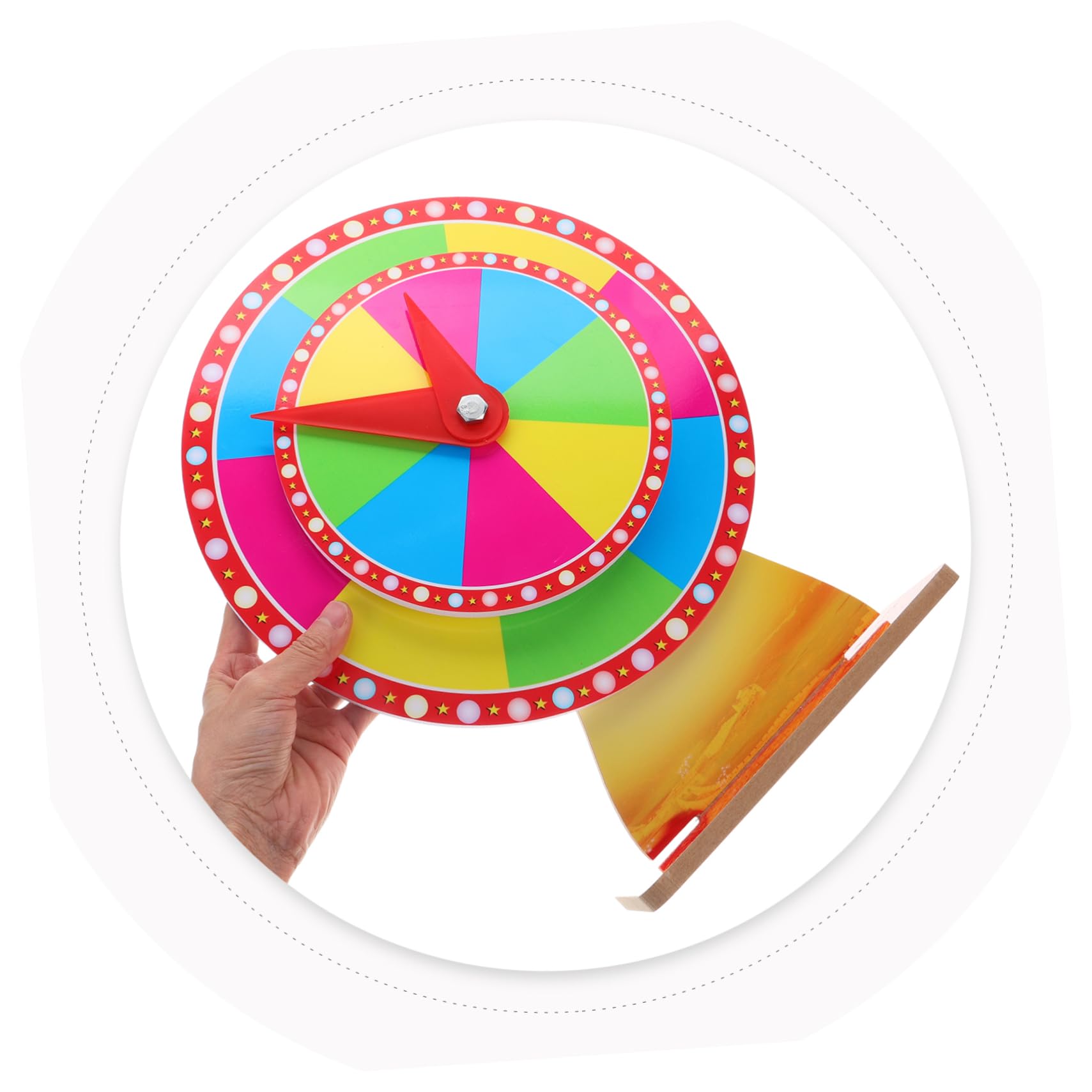 Yardwe Ruota Gioco Girevole Premi Gioco della Lotteria e Giradischi da Te per FESTIVITÀ e Eventi Accessorio per Giochi da Tavolo