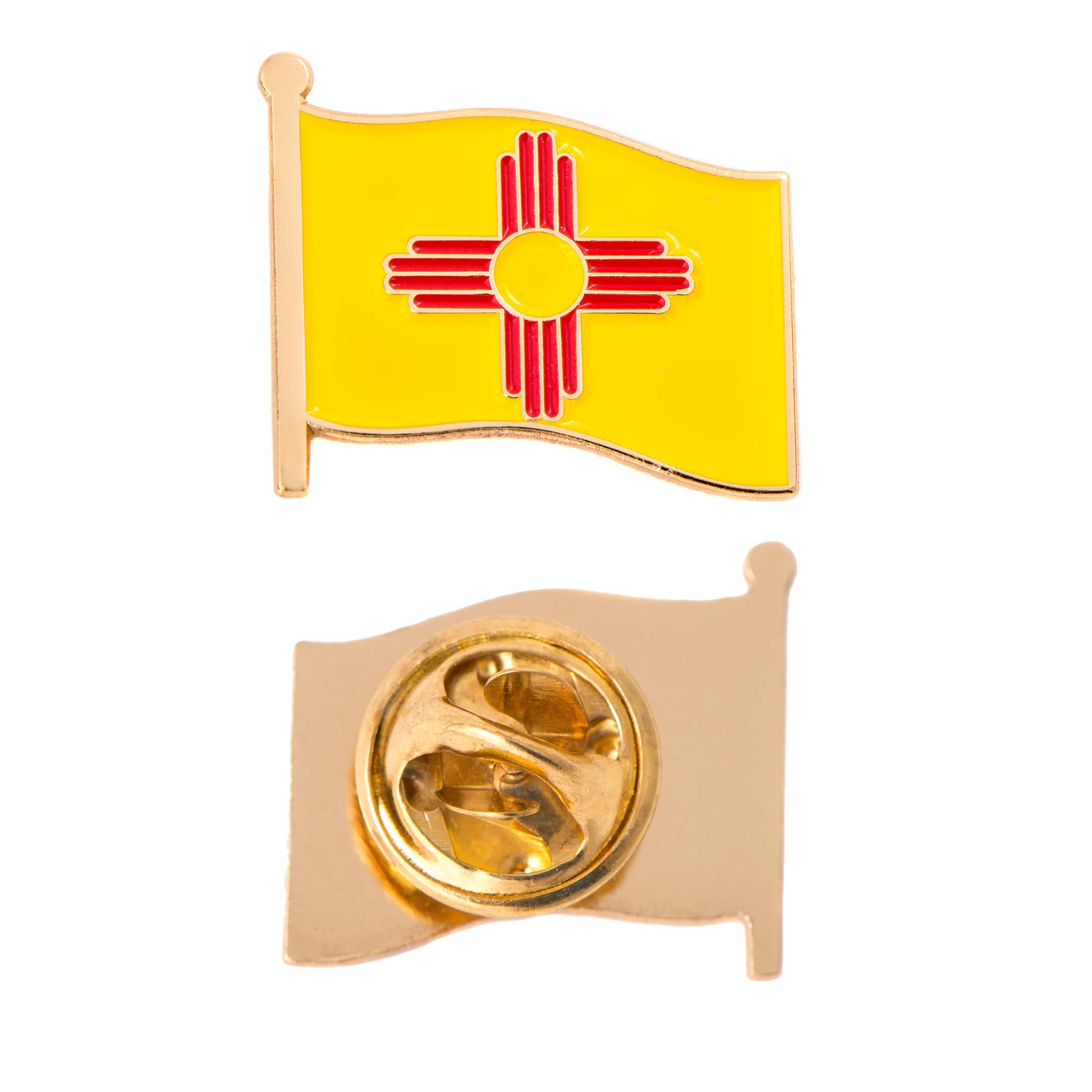 Desert CactusNew Mexico Lapel Pin NM State Enamel Made of Metal Souvenir Hat Men Women Patriotic (Waving Flag Lapel Pin)