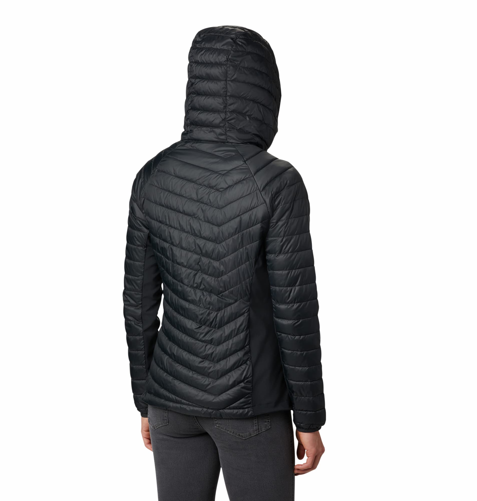Columbia Powder Pass Hooded Jacket, Chaqueta Acolchada Con Capucha para Mujer