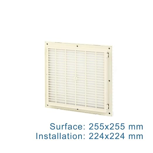 Juego de filtros de ventilación para gabinetes 3325-300, rejilla de ventilación para enfriamiento de gabinetes, tapa, ventilador, persianas, panel de escape, 172 mm, sin miniatura 2