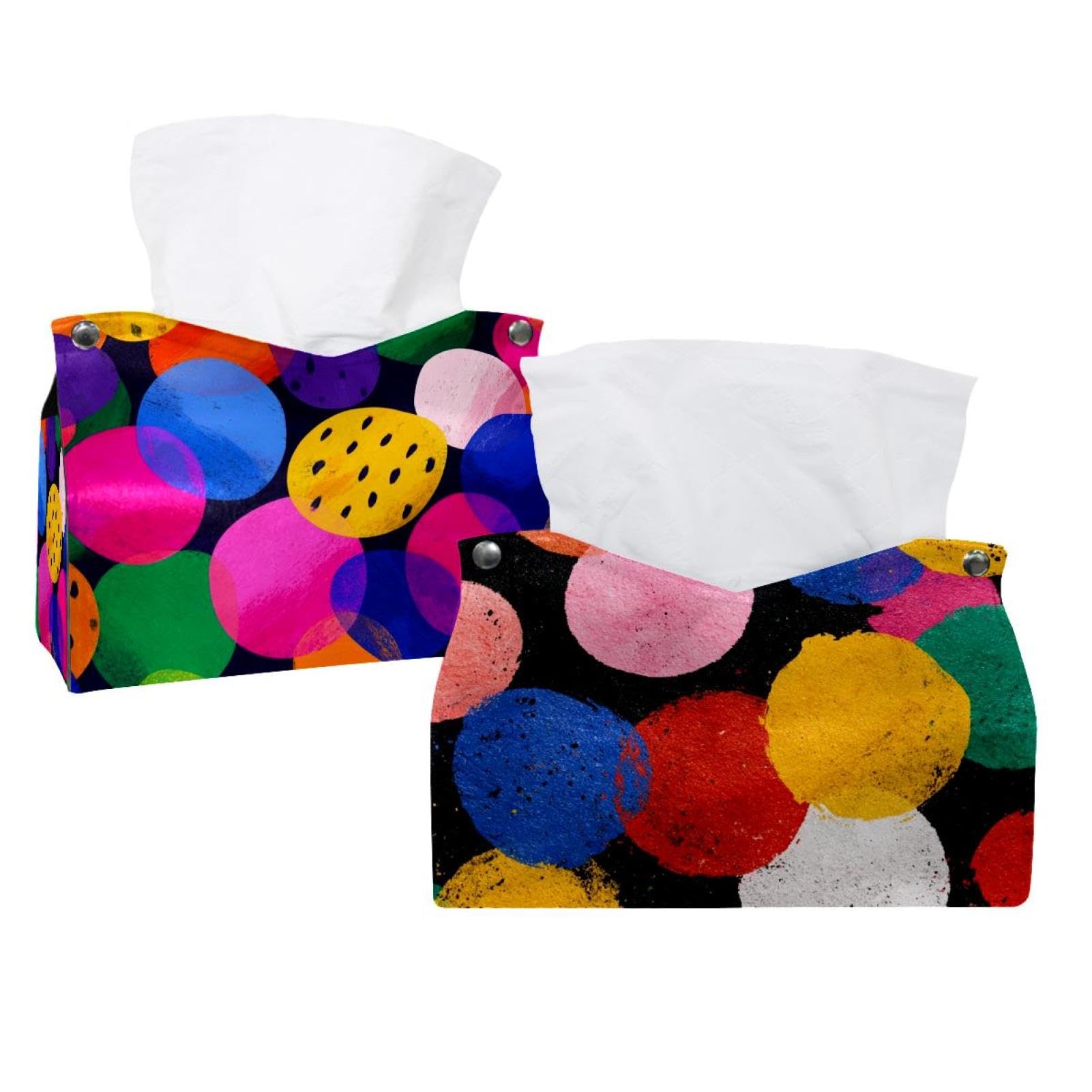 Boîte à mouchoirs amusante à pois avec design ludique pour bureaux et salons